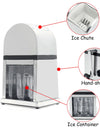 Portable Shaved Ice Machine Ice Block Breaking Machine Kitchen Bar Ice Blenders Tools Home Manual Ice Crushers Shaver Chopper