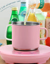 2-In-1 Quick-cooling Heating Coaster Smart Cooling Cup Electric Coffee Milk Warmer Cooler Beverage Refrigeration Cup Drink Tray