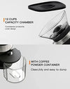 Conical Burr Coffee Grinder, Adjustable Burr Mill with 19 Precise Grind Setting, Stainless Steel Coffee Grinder Electric for Dri