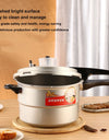 6.3 Liter 6.3L Aluminum Alloy Pressure Cooker Explosion Proof Fast Cooking Pressure Cooker for Gas Stove Induction Cooktop