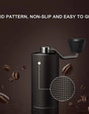 C2 Manual Coffee Grinder Capacity 25g with CNC Stainless Steel Conical Burr - Internal Adjustable Setting,Double Bearing Positio