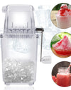 Portable Crank Manual Ice Crusher Ice Blenders Tools 1.25L Capacity for Home Kitchen Bar Hand Shaved Ice Machine Multi-function